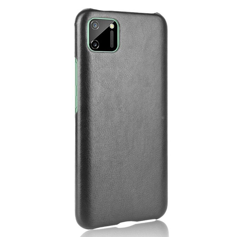 Deksel Til Realme C11 Performance Litchi Leather Effect