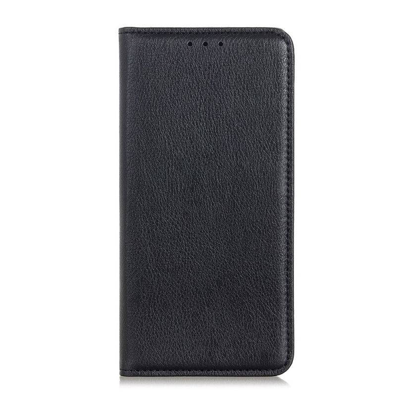 Beskyttelse Deksel Til Xiaomi Redmi 10C Folio Deksel Litchi Split Leather Texture