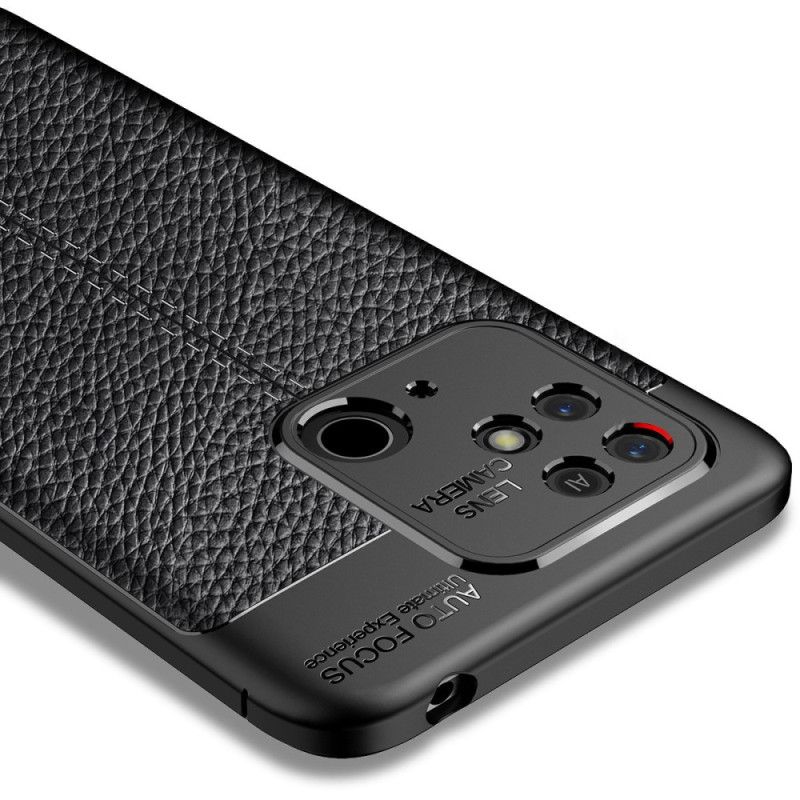 Deksel Til Xiaomi Redmi 10C Dobbellinje Litchi-skinneffekt