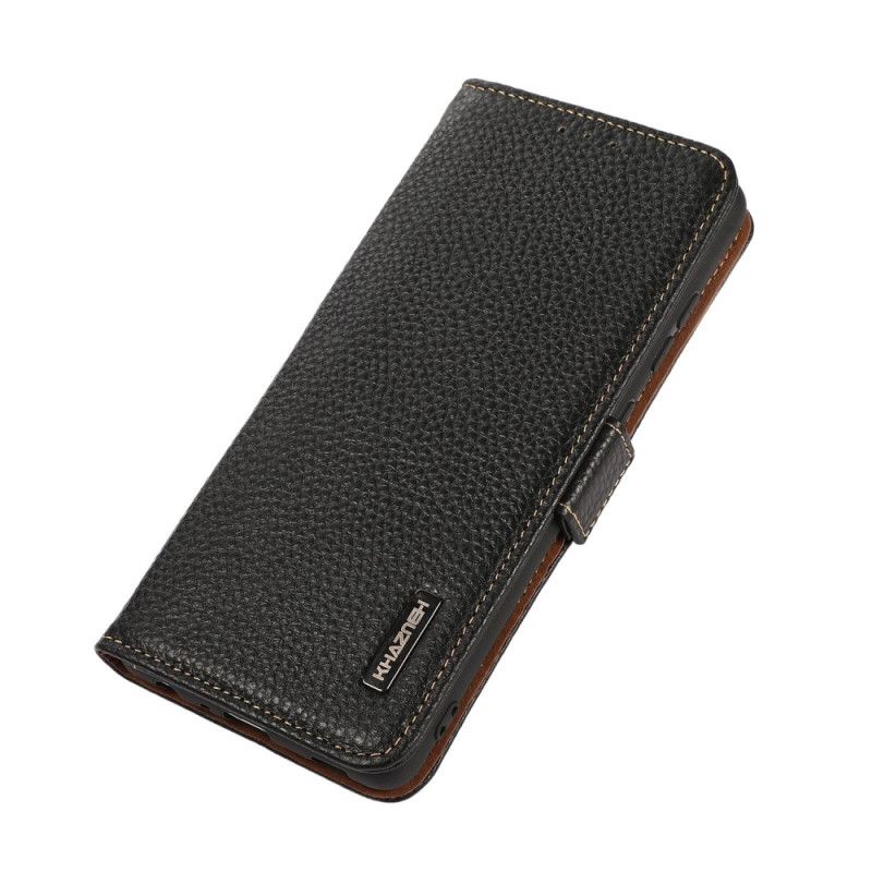 Folio Deksel Til Xiaomi Redmi 10C Litchi Leather Khazneh Rfid