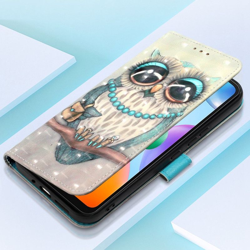 Lærdeksel Til Xiaomi Redmi 10C Med Kjede Frøken Strappy Owl