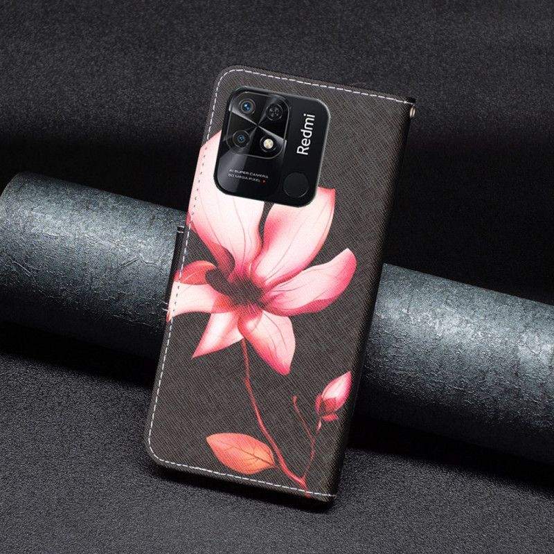 Lærdeksel Til Xiaomi Redmi 10C Rosa Blomst