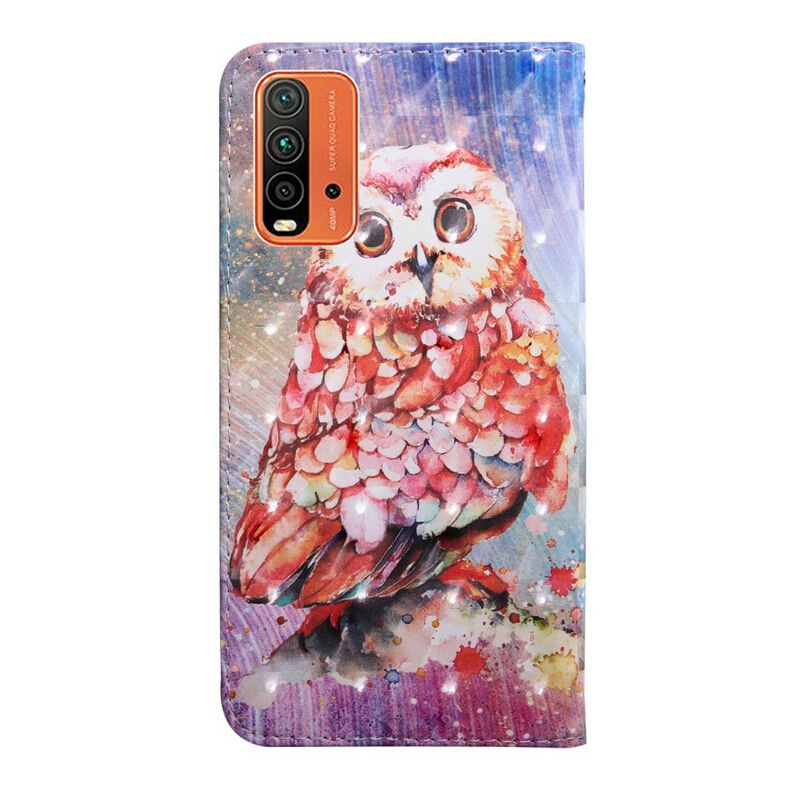 Folio Deksel Til Xiaomi Redmi 9T Lysflekk Germain The Owl