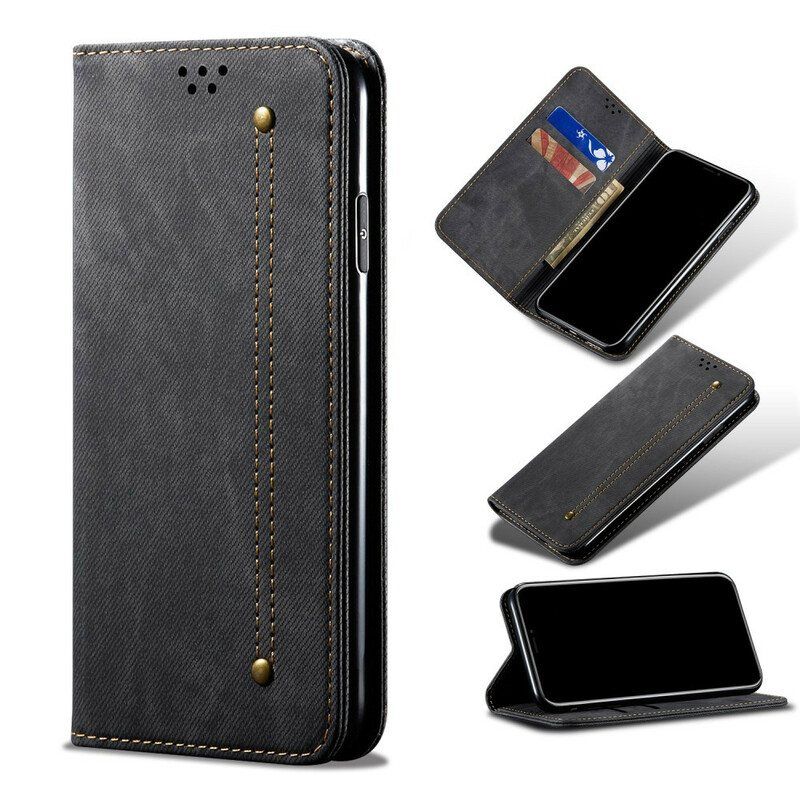 Beskyttelse Deksel Til Samsung Galaxy S20 Plus / S20 Plus 5G Folio Deksel Denim Stoff