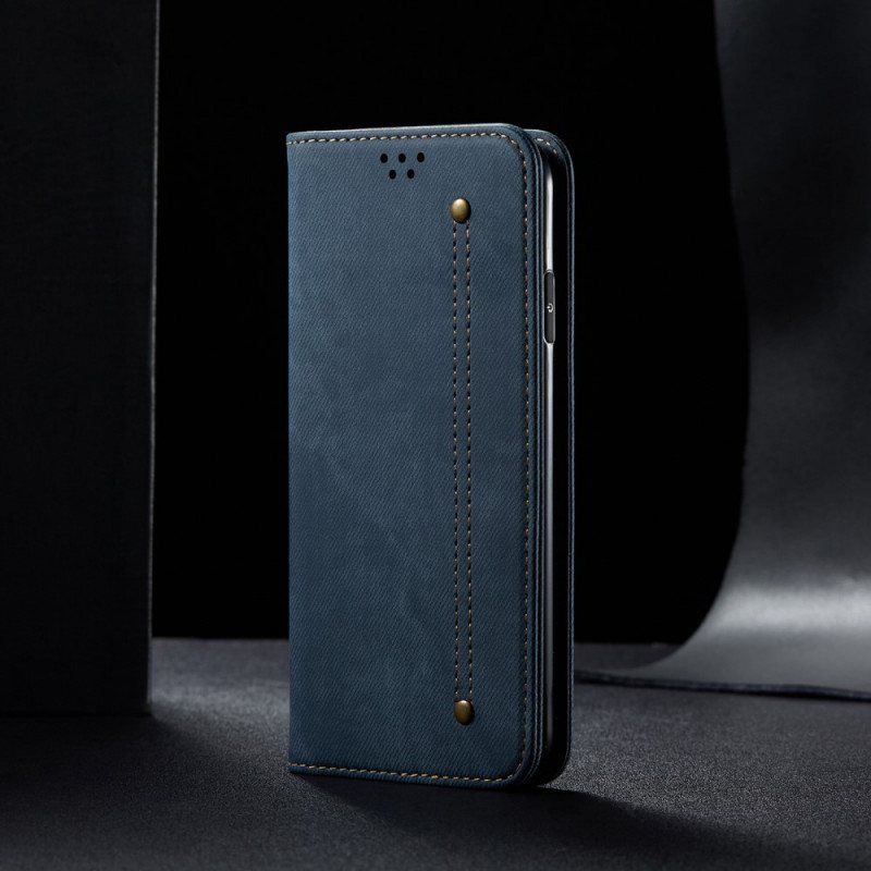 Beskyttelse Deksel Til Xiaomi 12 Pro Folio Deksel Denim Stoff