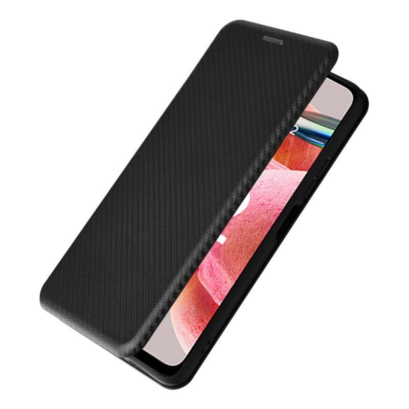 Beskyttelse Deksel Til Xiaomi Redmi Note 12 4G Folio Deksel Karbonfiber
