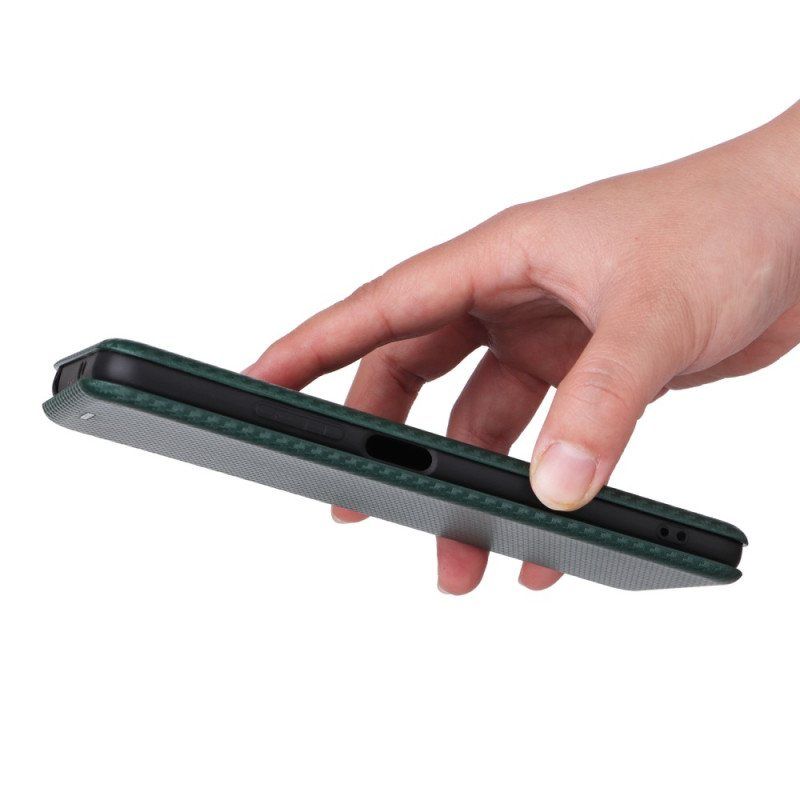 Beskyttelse Deksel Til Xiaomi Redmi Note 12 5G Folio Deksel Karbonfiber