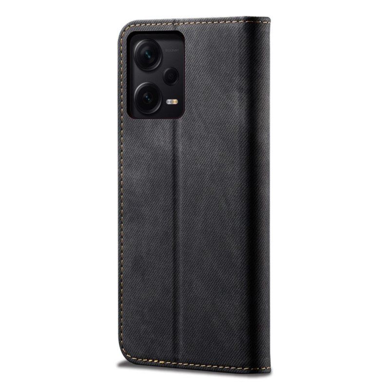 Beskyttelse Deksel Til Xiaomi Redmi Note 12 Pro Plus Folio Deksel Denim Stoff