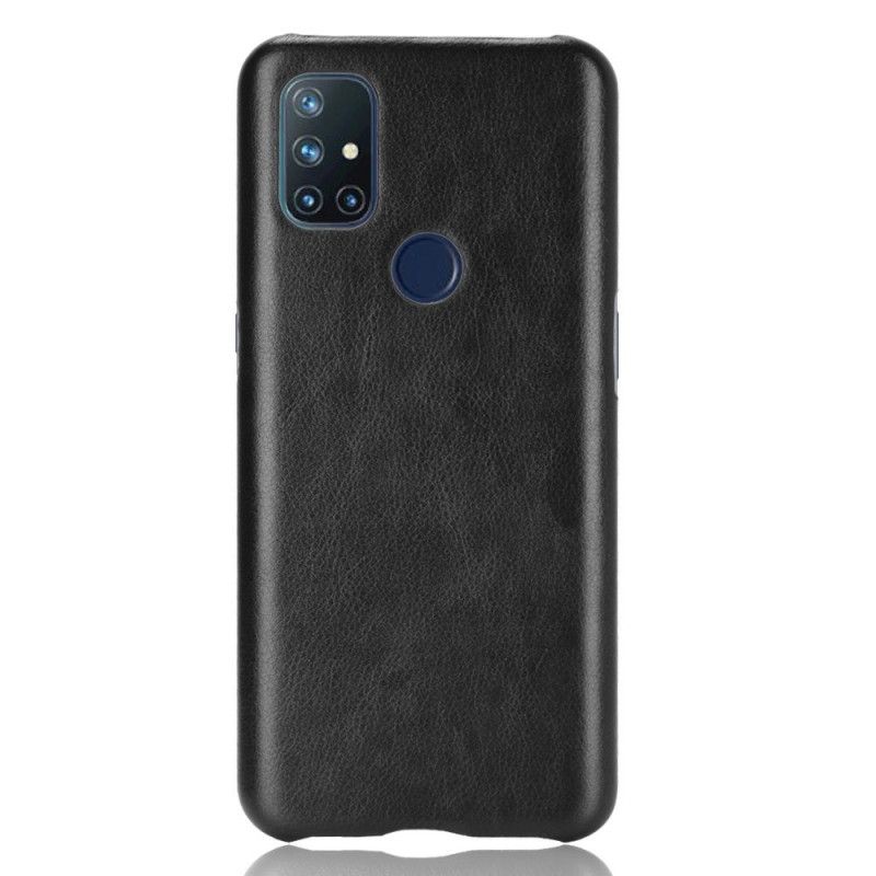 Deksel Til OnePlus Nord N10 Performance Litchi Leather Effect