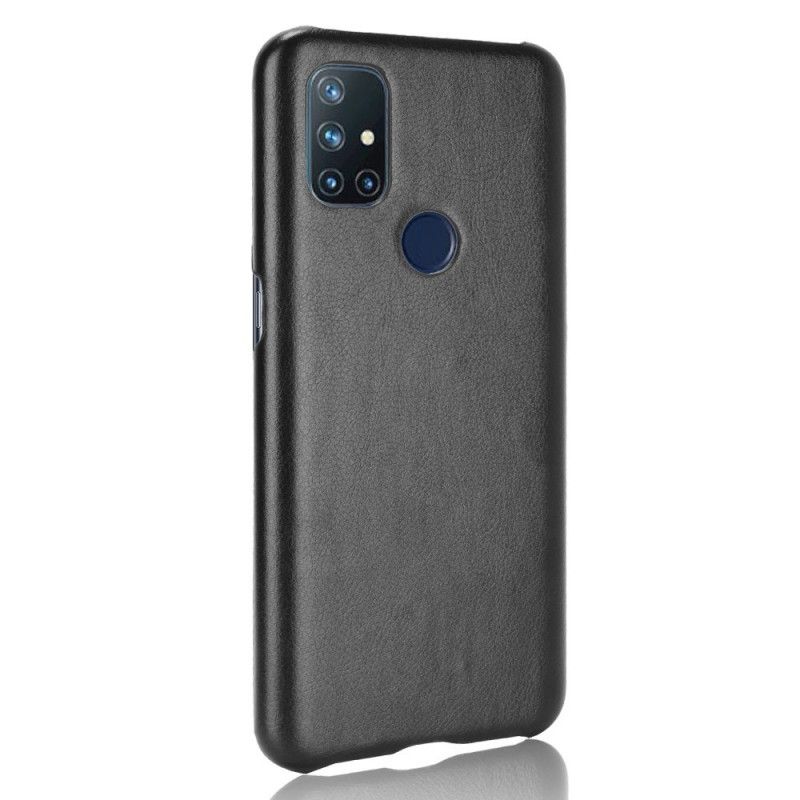 Deksel Til OnePlus Nord N10 Performance Litchi Leather Effect