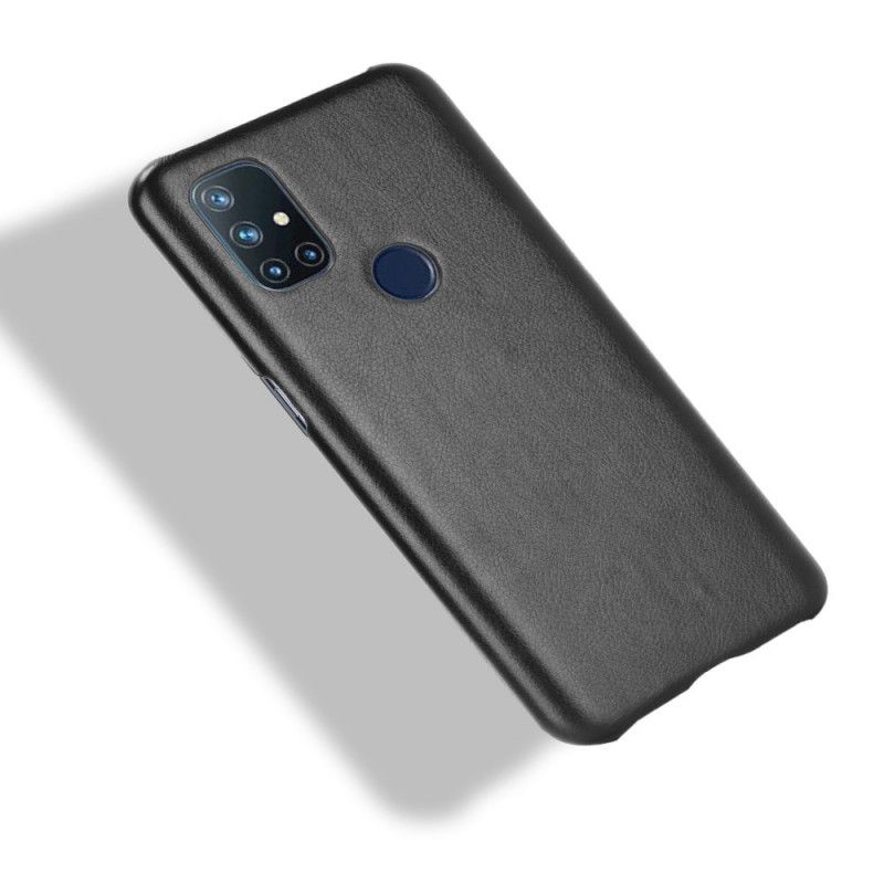 Deksel Til OnePlus Nord N10 Performance Litchi Leather Effect