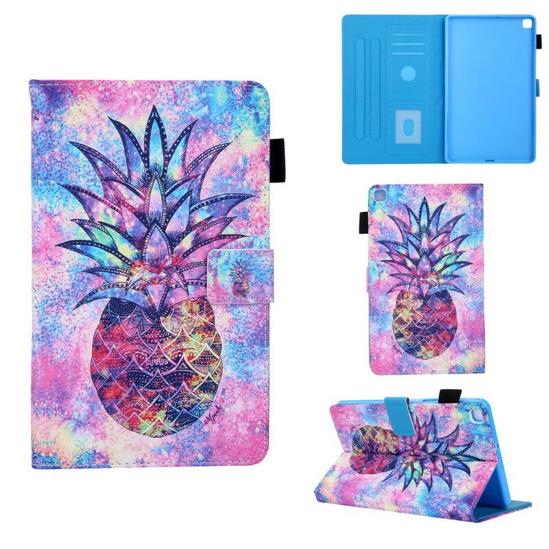 Lærdeksel Til Samsung Galaxy Tab A 8" (2019) Flerfarget Ananas