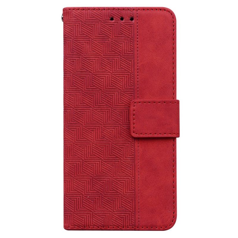 Folio Deksel Til Google Pixel 6A Med Kjede Thong Woven Series