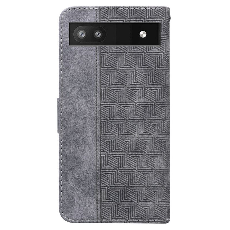 Folio Deksel Til Google Pixel 6A Med Kjede Thong Woven Series