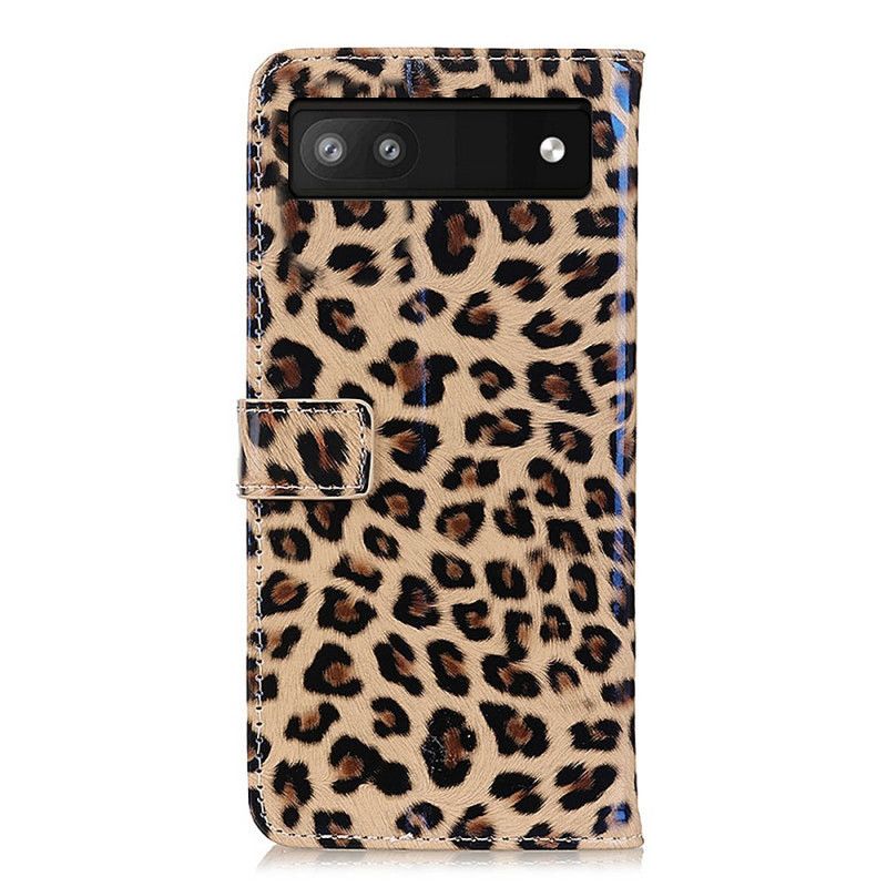 Lærdeksel Til Google Pixel 6A Leopardhudstil