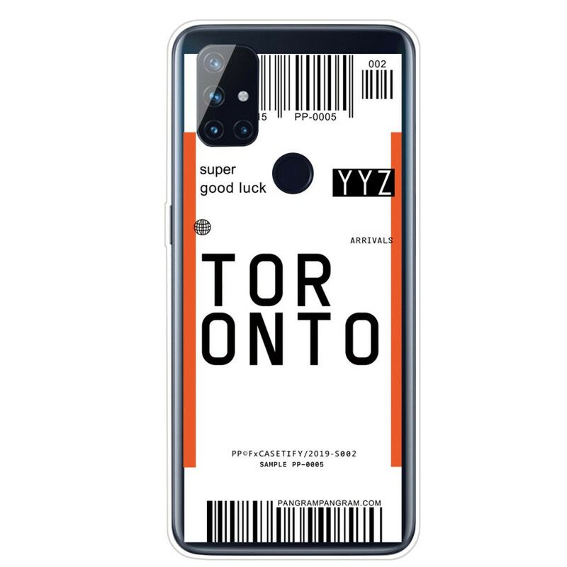 Deksel Til OnePlus Nord N100 Boardingkort Til Tokyo