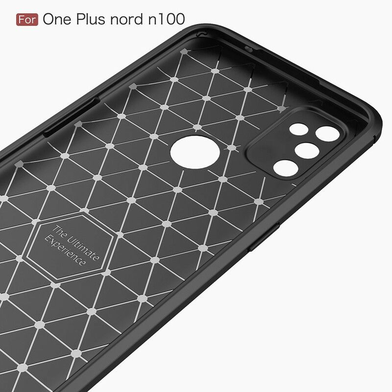 Deksel Til OnePlus Nord N100 Børstet Karbonfiber