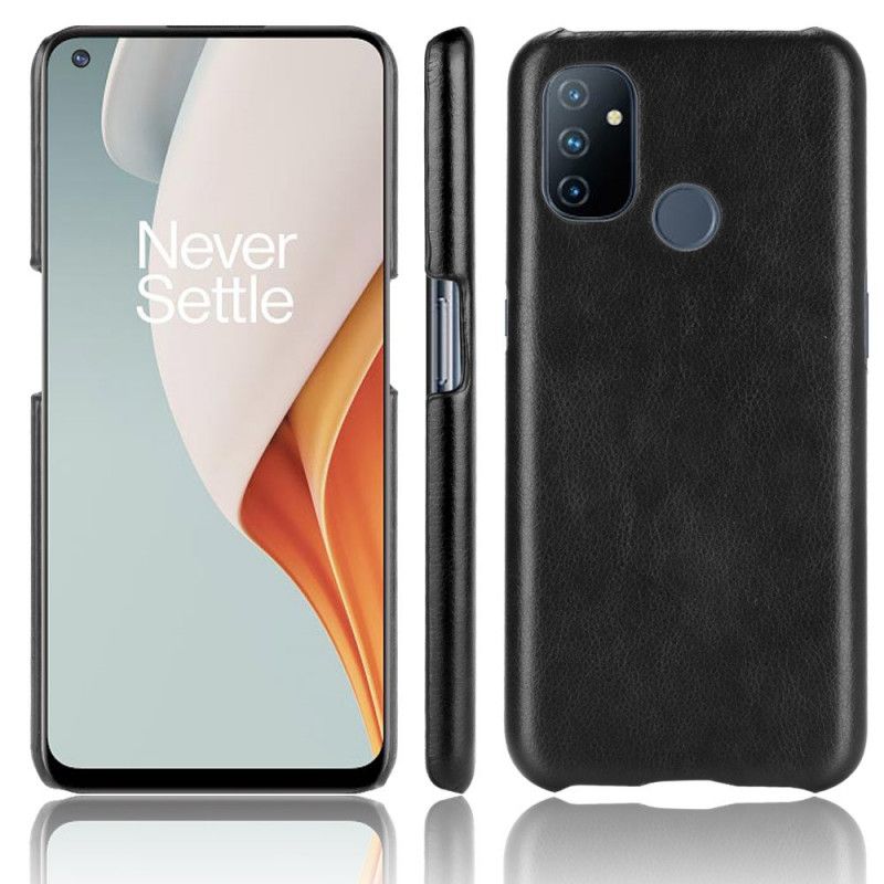 Deksel Til OnePlus Nord N100 Performance Litchi Leather Effect