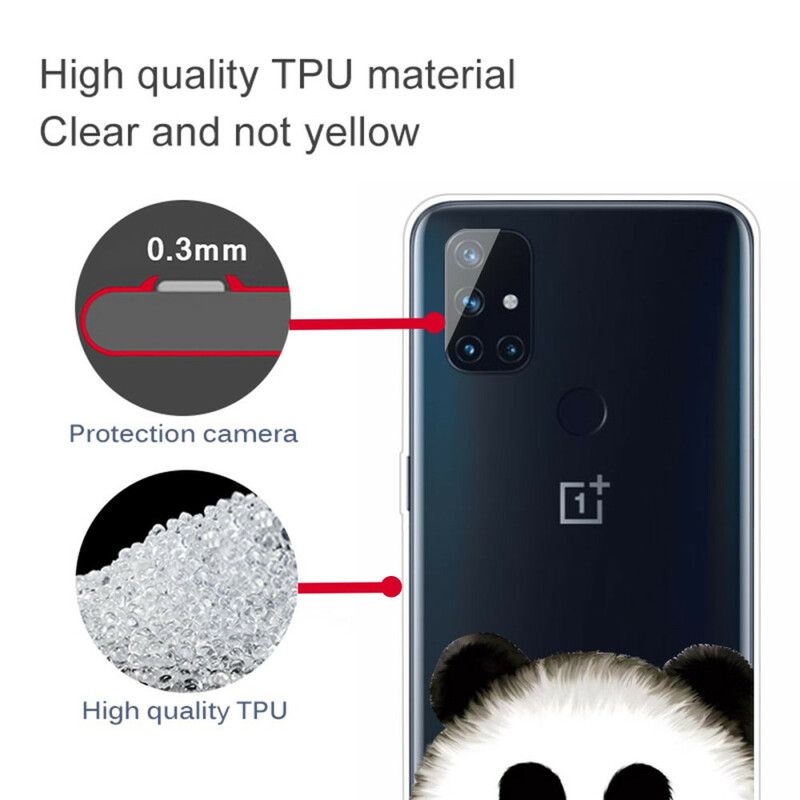 Deksel Til OnePlus Nord N100 Transparent Panda