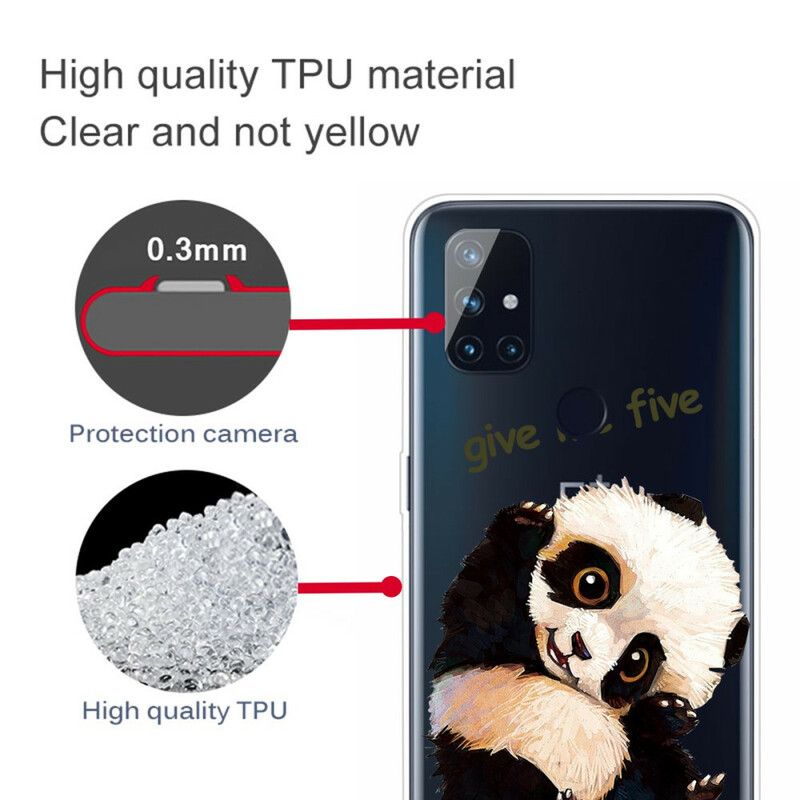 Deksel Til OnePlus Nord N100 Transparent Panda Gi Meg Fem