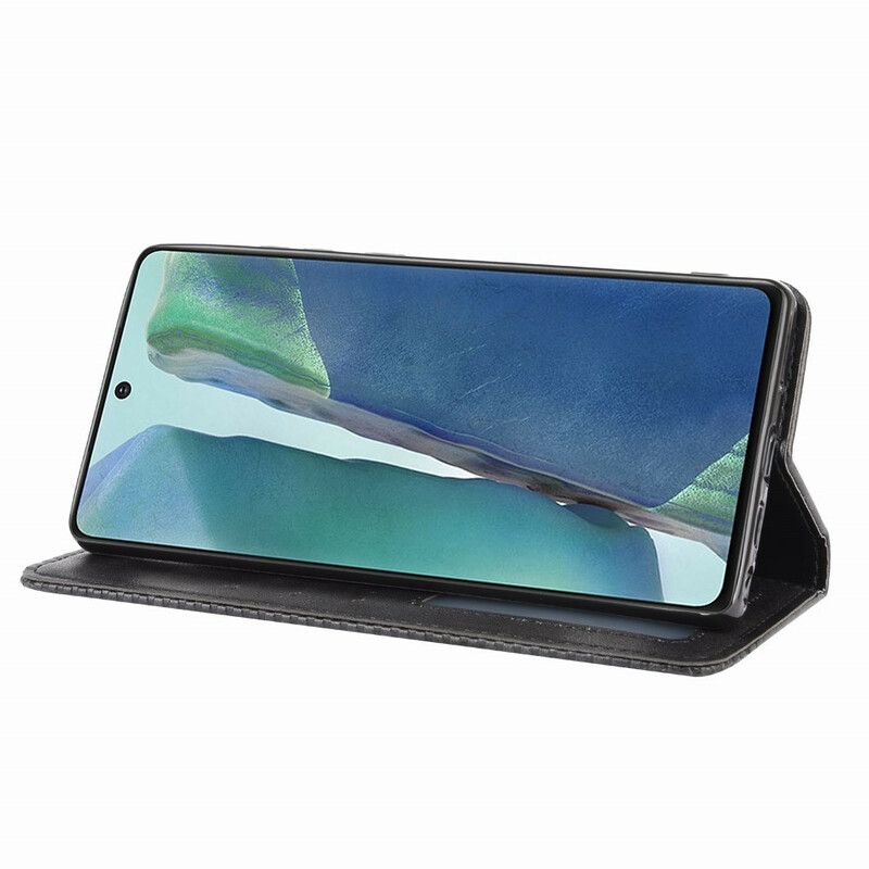 Beskyttelse Deksel Til Samsung Galaxy S20 FE Folio Deksel Vintage Stilisert Skinneffekt