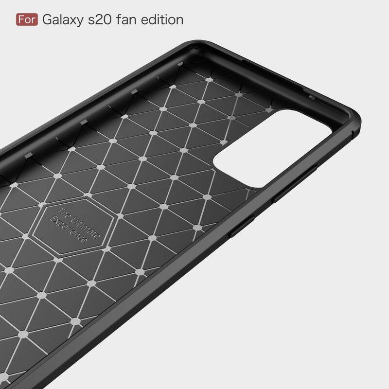 Deksel Til Samsung Galaxy S20 FE Børstet Karbonfiber