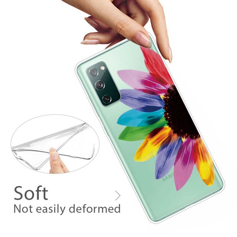 Deksel Til Samsung Galaxy S20 FE Fargerik Blomst