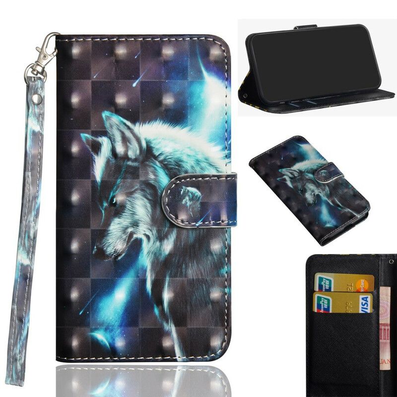 Folio Deksel Til Samsung Galaxy S20 FE Majestic Wolf