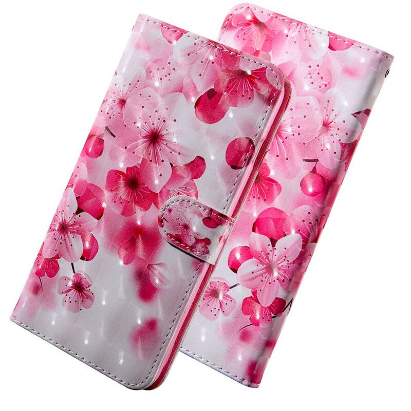 Folio Deksel Til Samsung Galaxy S20 FE Rosa Blomster