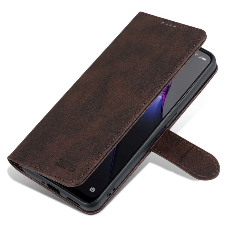 Folio Deksel Til Oppo Reno 8 Pro Azns Vintage Skinneffekt