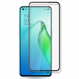 Oppo Reno 8 Pro Skjermbeskytter I Herdet Glass Svarte Kanter