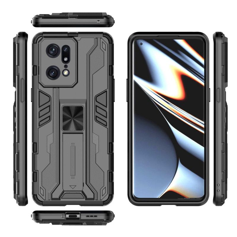 Deksel Til Oppo Find X5 Pro Vertikal Og Horisontal Avtagbar Brakett