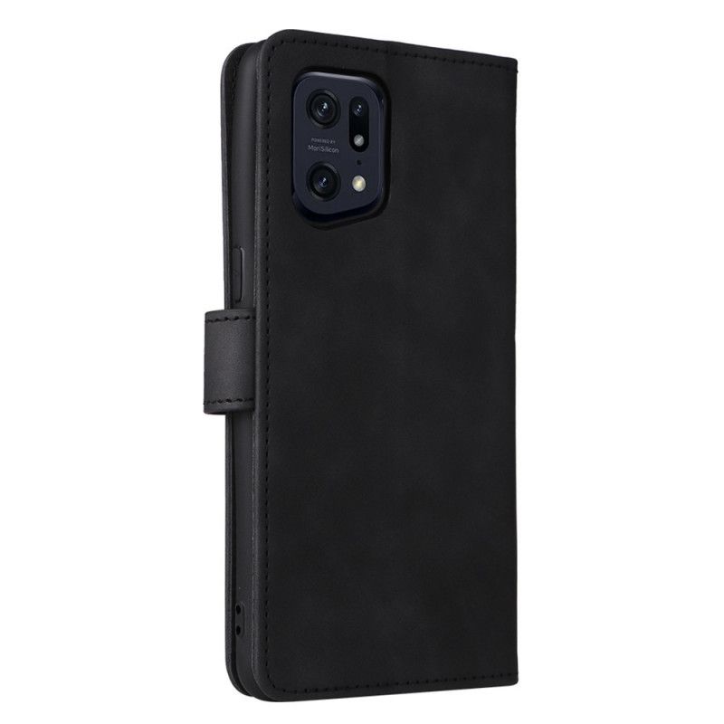 Folio Deksel Til Oppo Find X5 Pro Vintage Plain