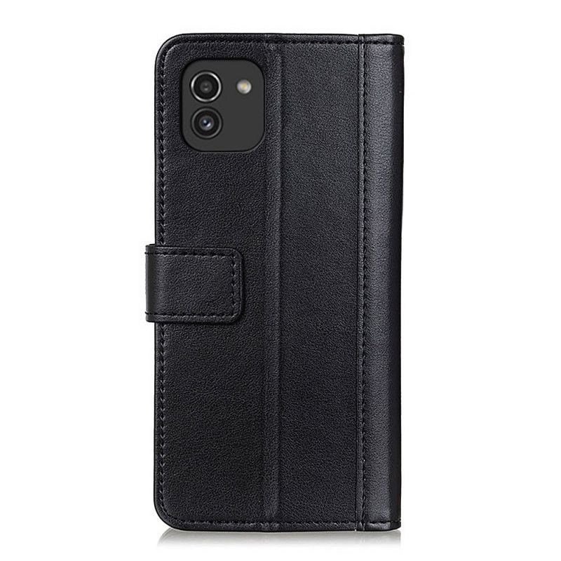 Folio Deksel Til Samsung Galaxy A03 Style Leather Elegance