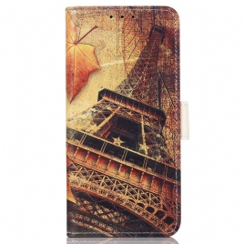Lærdeksel Til Samsung Galaxy A03 Eiffeltårnet Om Høsten