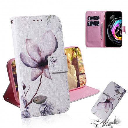 Folio Deksel Til Motorola Edge 20 Lite Gammel Roseblomst