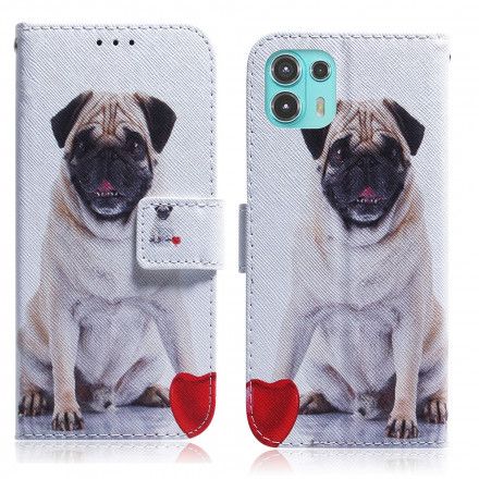 Folio Deksel Til Motorola Edge 20 Lite Pug Dog