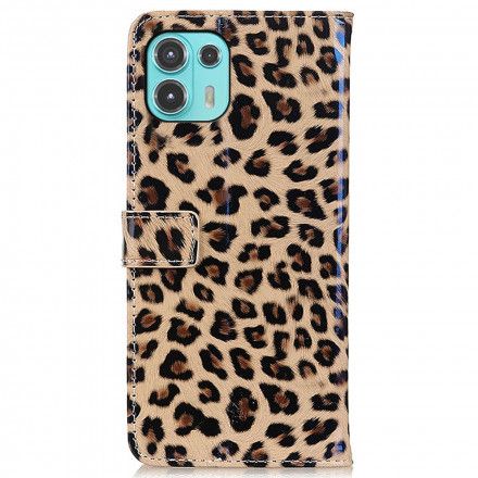 Lærdeksel Til Motorola Edge 20 Lite Leopard