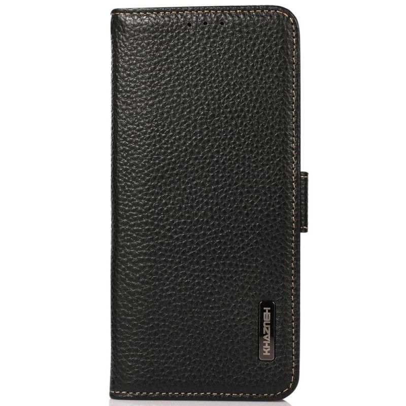 Folio Deksel Til Oppo Reno 8 Litchi Leather Khazneh Rfid