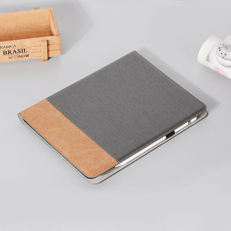 Etui Til iPad Air (2022) (2020) / Pro 11" Cross Texture Spleiset Lær