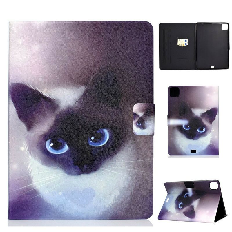 Folio Deksel Til iPad Air (2022) (2020) / Pro 11" Blue Eyed Cat