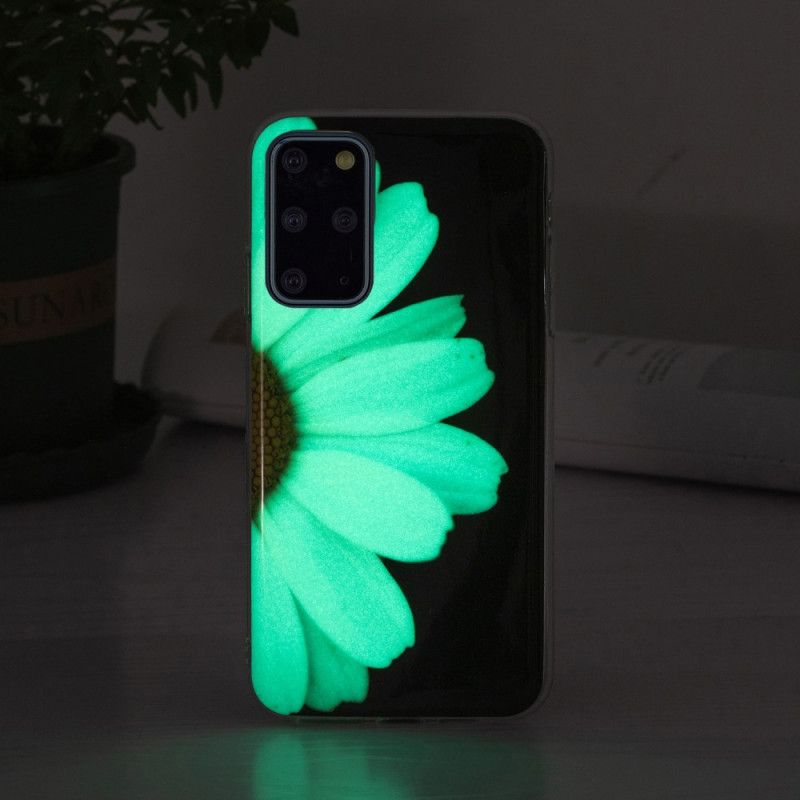 Deksel Til Samsung Galaxy S20 Plus 4G / 5G Fluorescerende Blomsterserie