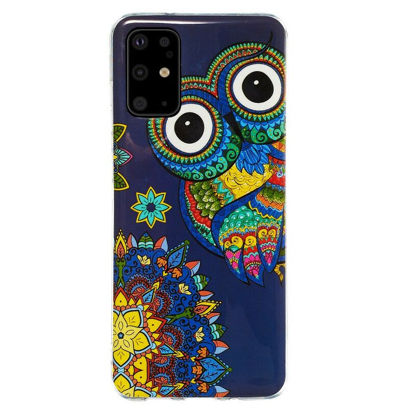 Deksel Til Samsung Galaxy S20 Plus 4G / 5G Fluorescerende Ugle Mandala