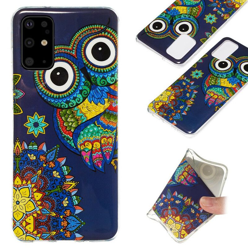 Deksel Til Samsung Galaxy S20 Plus 4G / 5G Fluorescerende Ugle Mandala