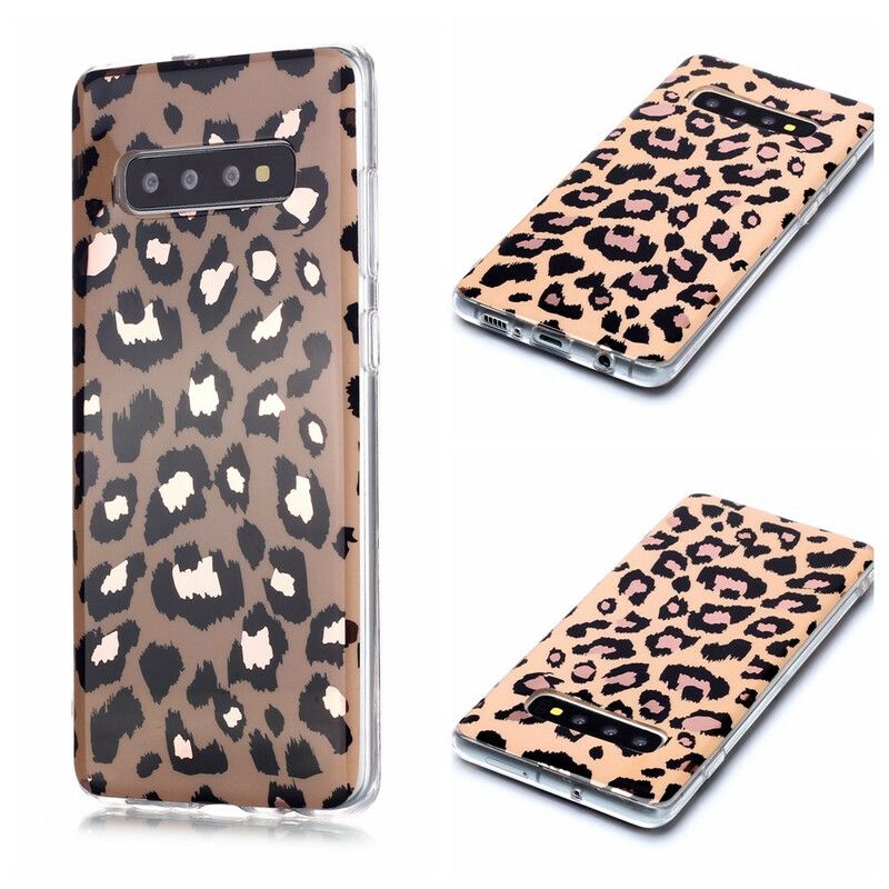 Deksel Til Samsung Galaxy S20 Plus 4G / 5G Marmor I Leopardstil