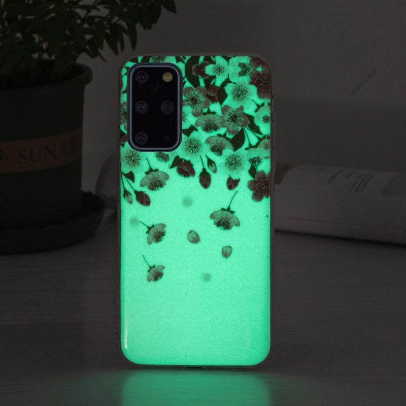 Mobildeksel Til Samsung Galaxy S20 Plus 4G / 5G Fluorescerende Blomster