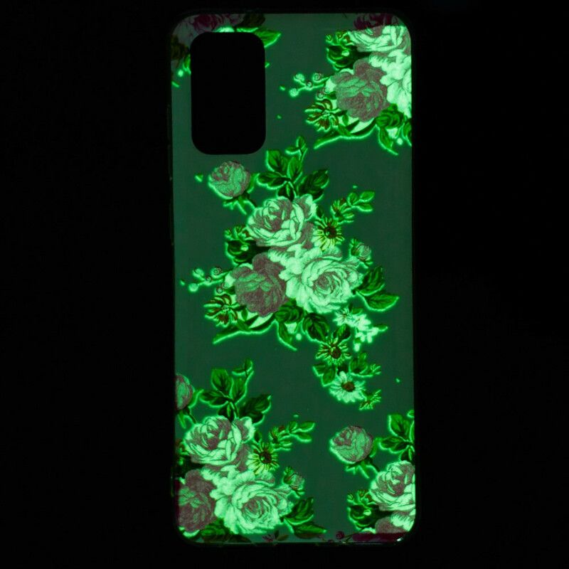 Mobildeksel Til Samsung Galaxy S20 Plus 4G / 5G Fluorescerende Blomster