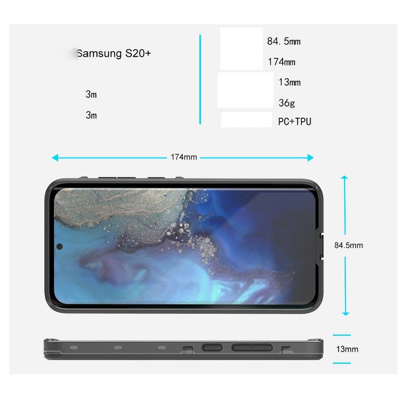 Mobildeksel Til Samsung Galaxy S20 Plus 4G / 5G Vanntett 2m Redpepper
