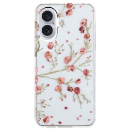 Deksel iPhone 16 Mobildeksel Blomster