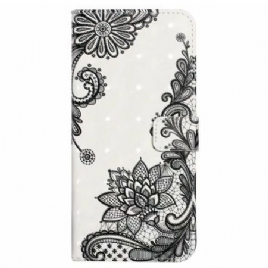 Folio Deksel iPhone 16 Blondeblomst